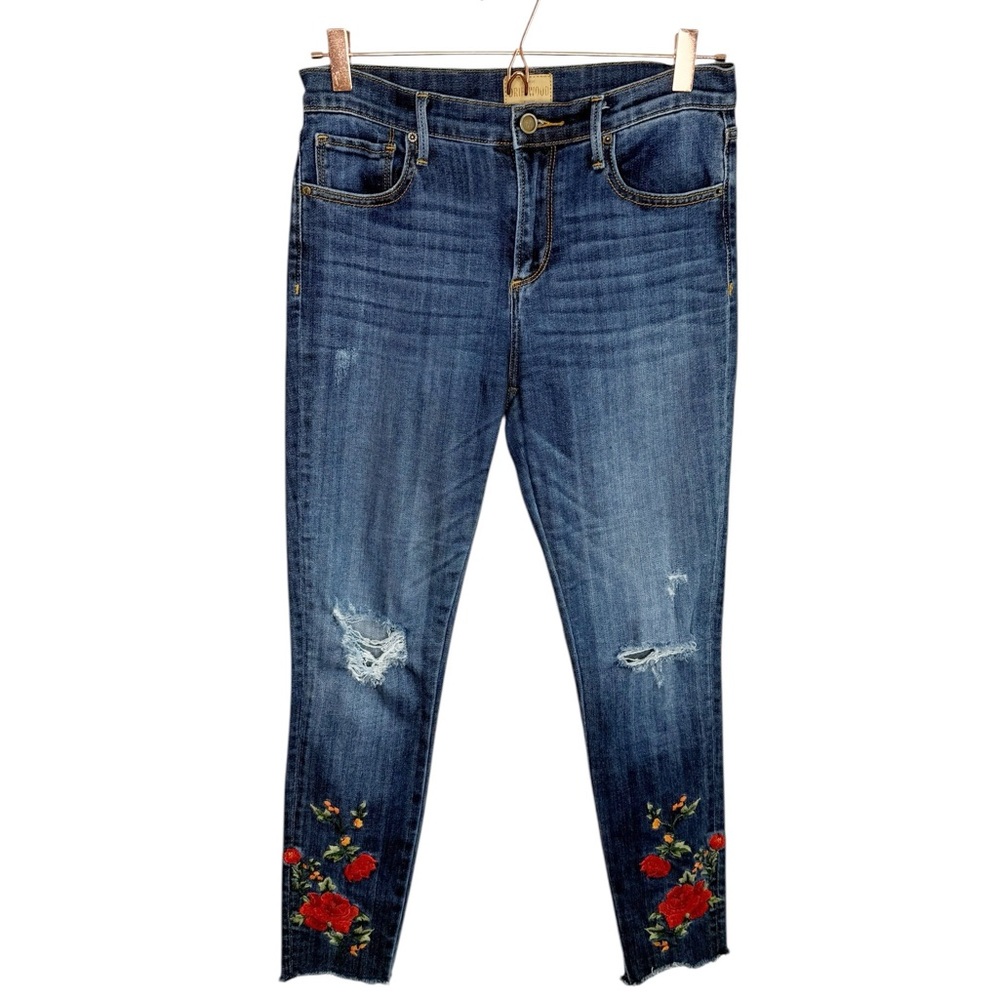 DRIFTWOOD Jackie Embroidered Dark Wash Jeans Size 27